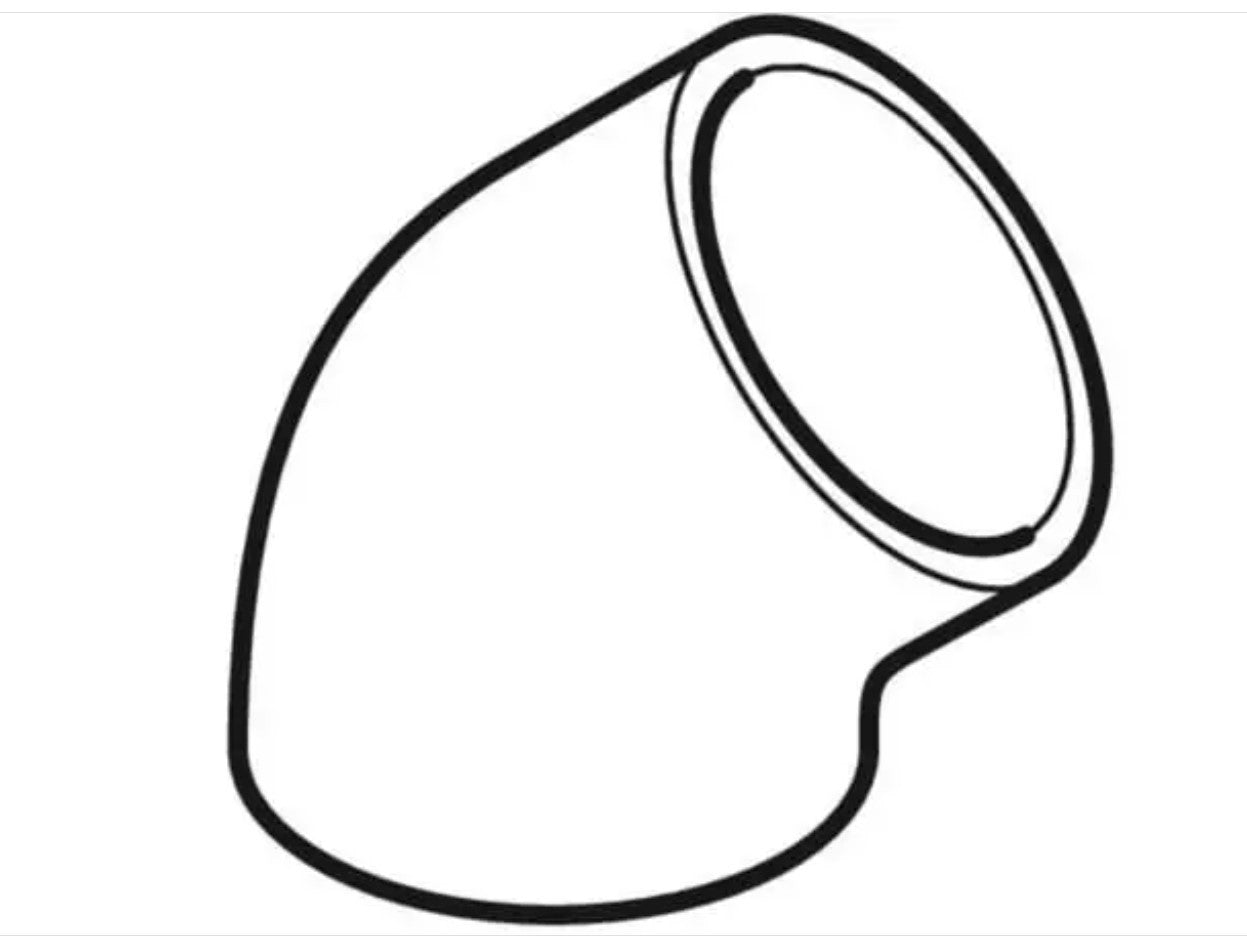 Geberit PE Bogen 45Gr d110 367.045.16.1. Neu1