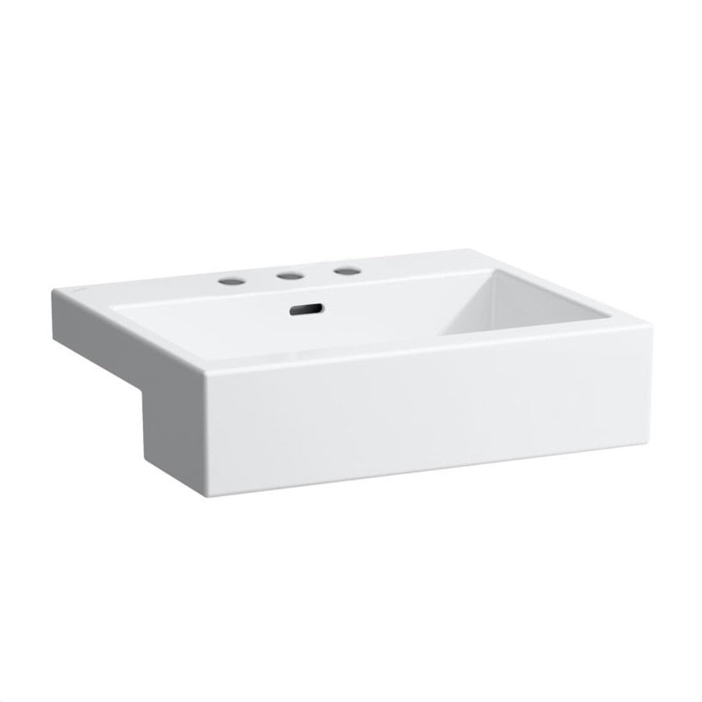 LAUFEN Halbeinbauwaschtisch Living City 550x460 mm Weiß0