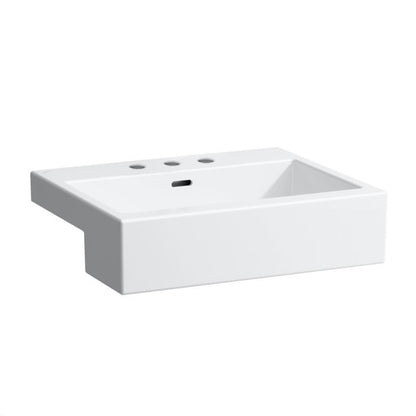 LAUFEN Halbeinbauwaschtisch Living City 550x460 mm Weiß0