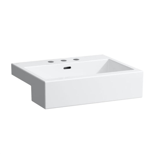 LAUFEN Halbeinbauwaschtisch Living City 550x460 mm Weiß0