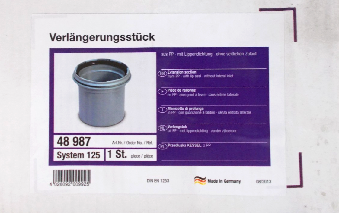 KESSEL 48987 Verlängerrungsstück System 1251