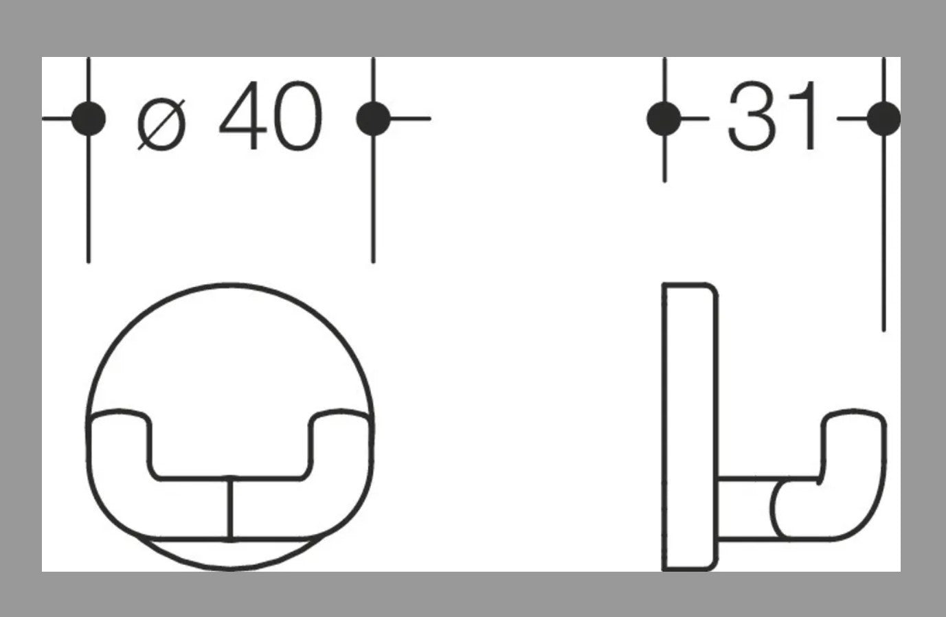 HEWI Doppelhaken der Serie 801 3er Pack8
