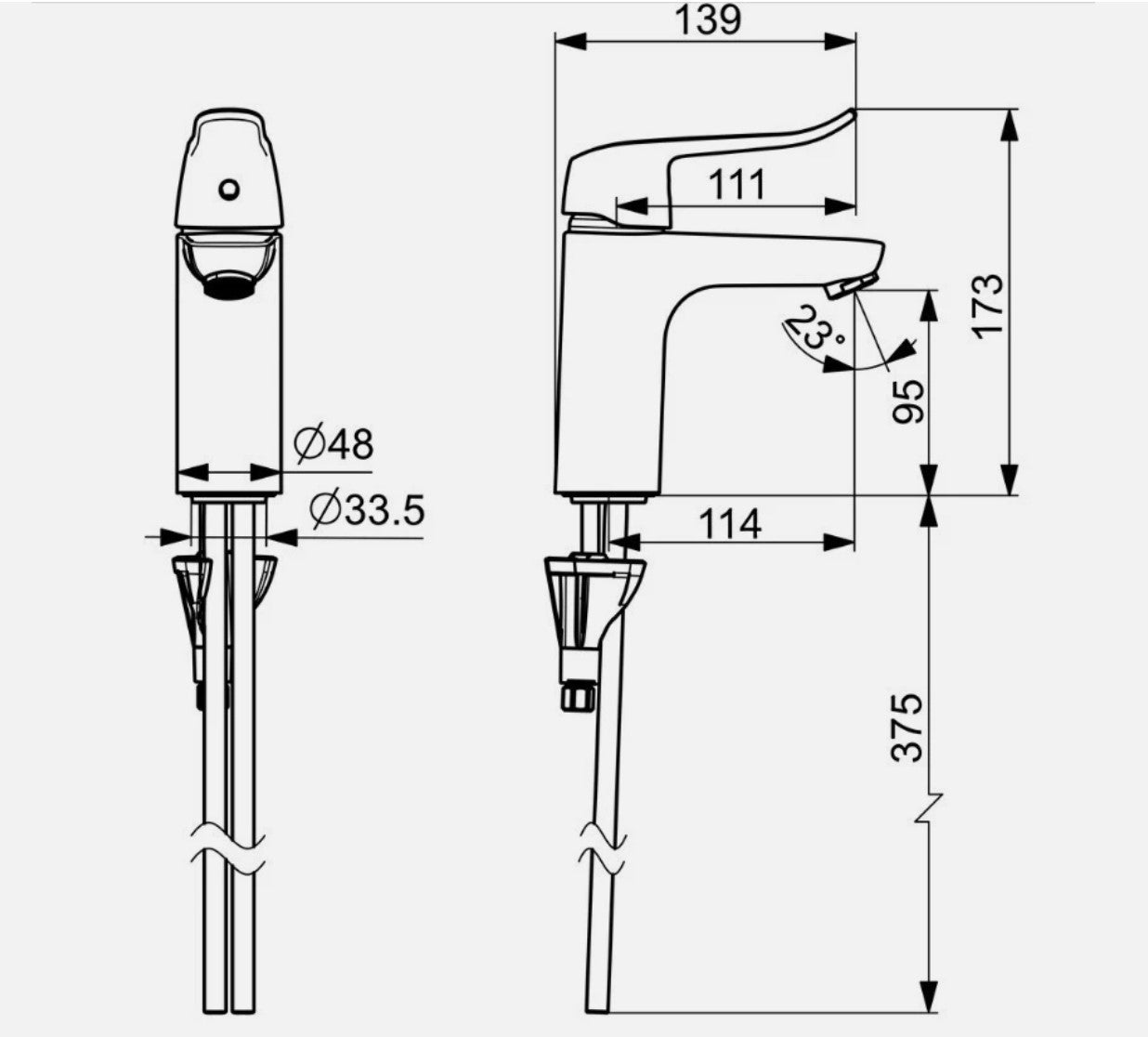 Hansa HANSACLINICA Waschtischarmatur 450221832