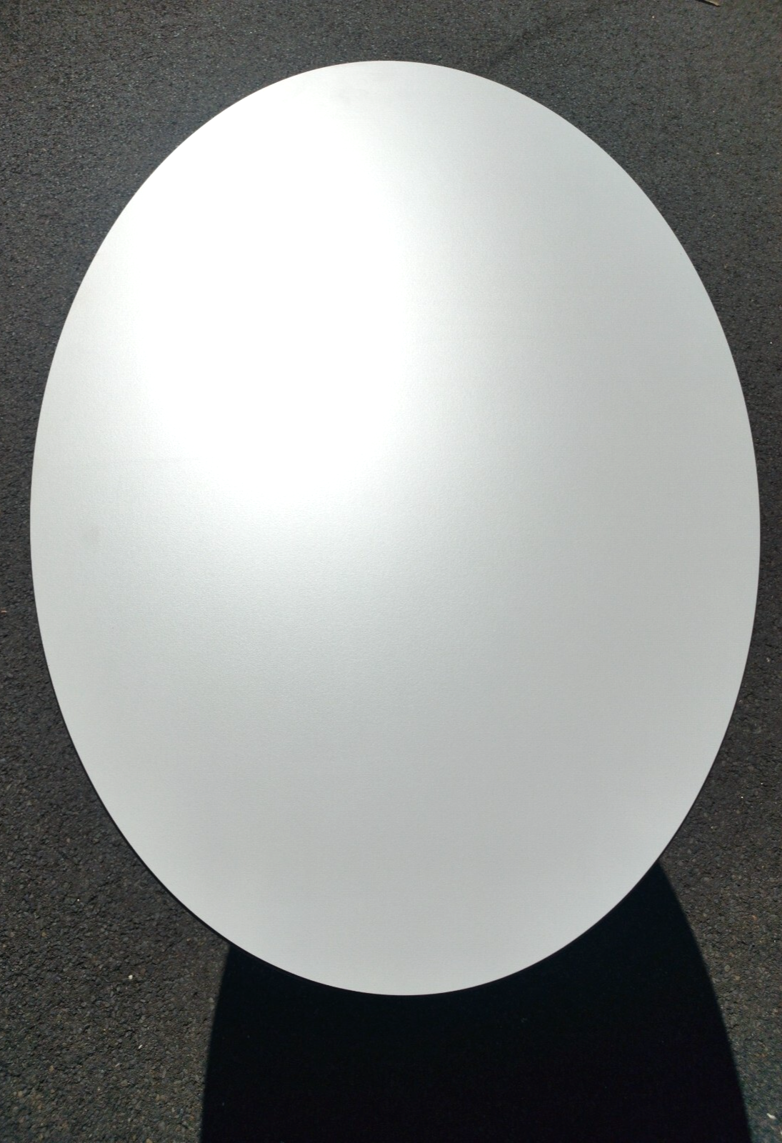 Garten Terrassen Balkon Ess-Tisch aus HPL Wetterfest Oval 1300 x 800 mm