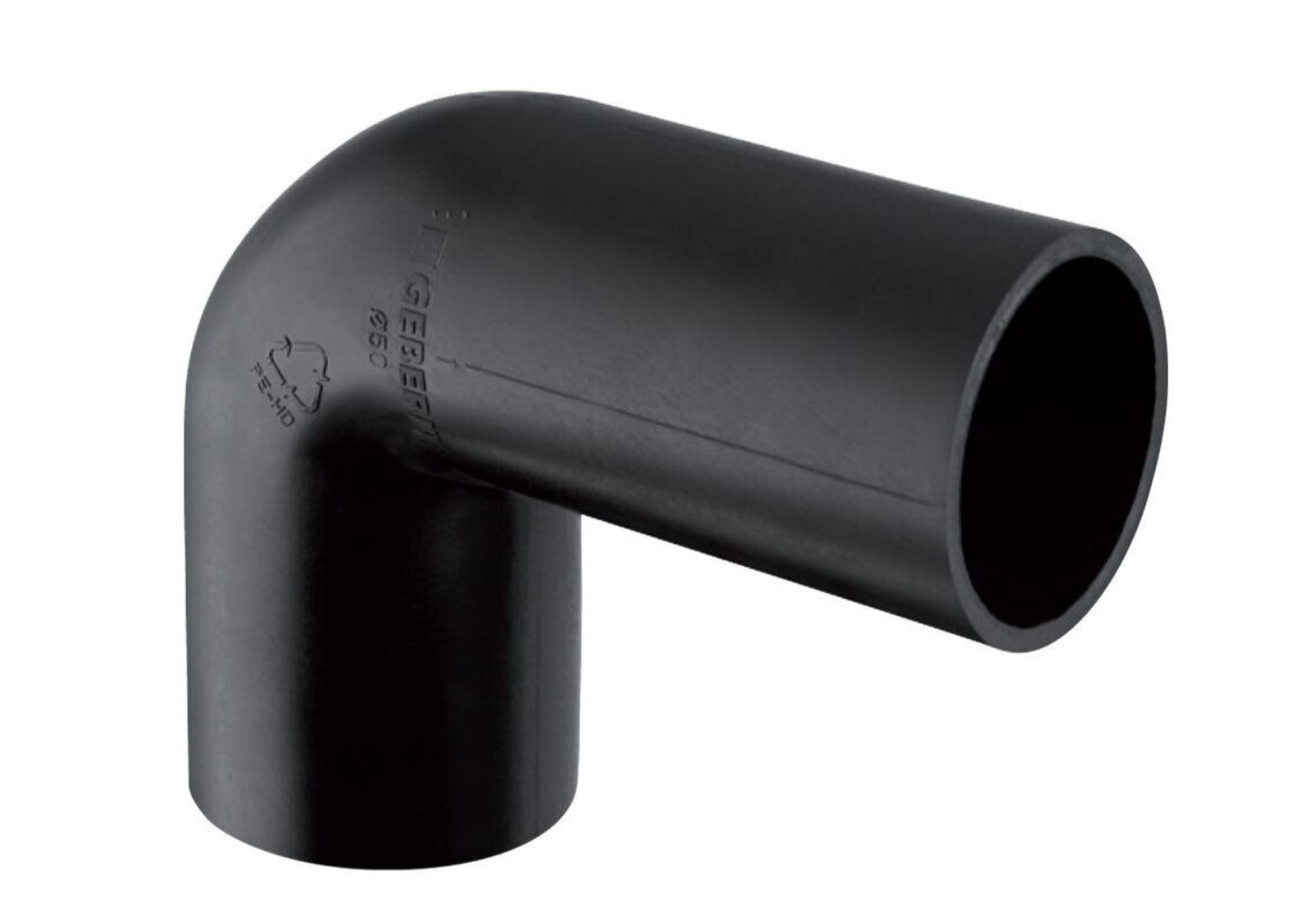 Geberit PE Anschlussbogen 90° DN 50x44mm für Manschette (361080161) Neu0