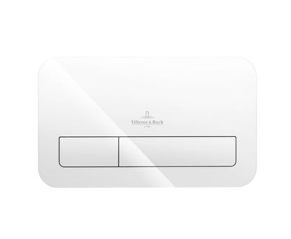 Villeroy & Boch ViConnect Drückerplatte Glas Weiß0