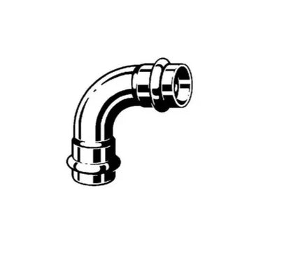 Viega Bogen Sanpress Inox 2316 , 90Gr., 15mm  SC-Contur2