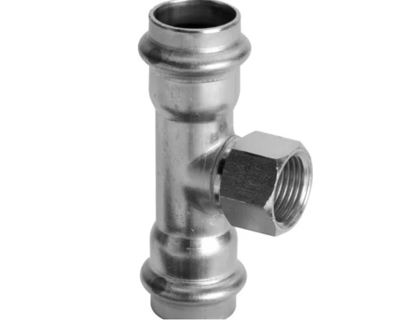 Viega Sanpress Inox T-Stück 437152 18mm Stahl nicht rostend,1