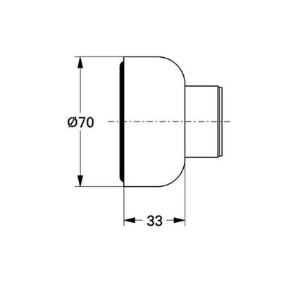 GROHE 12 023 345 S-Anschluss mit Schalldämpfer u- einstellbare Rosetten 2er Pack1