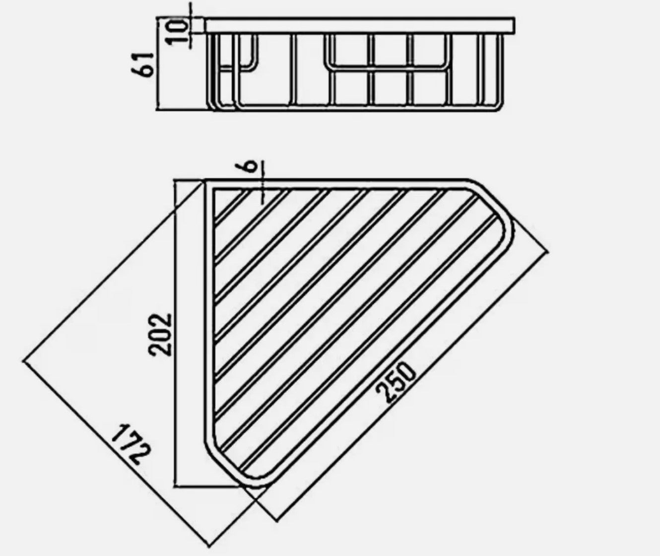 Emco Eckschwamm Korb System 2 chrom 3545001091