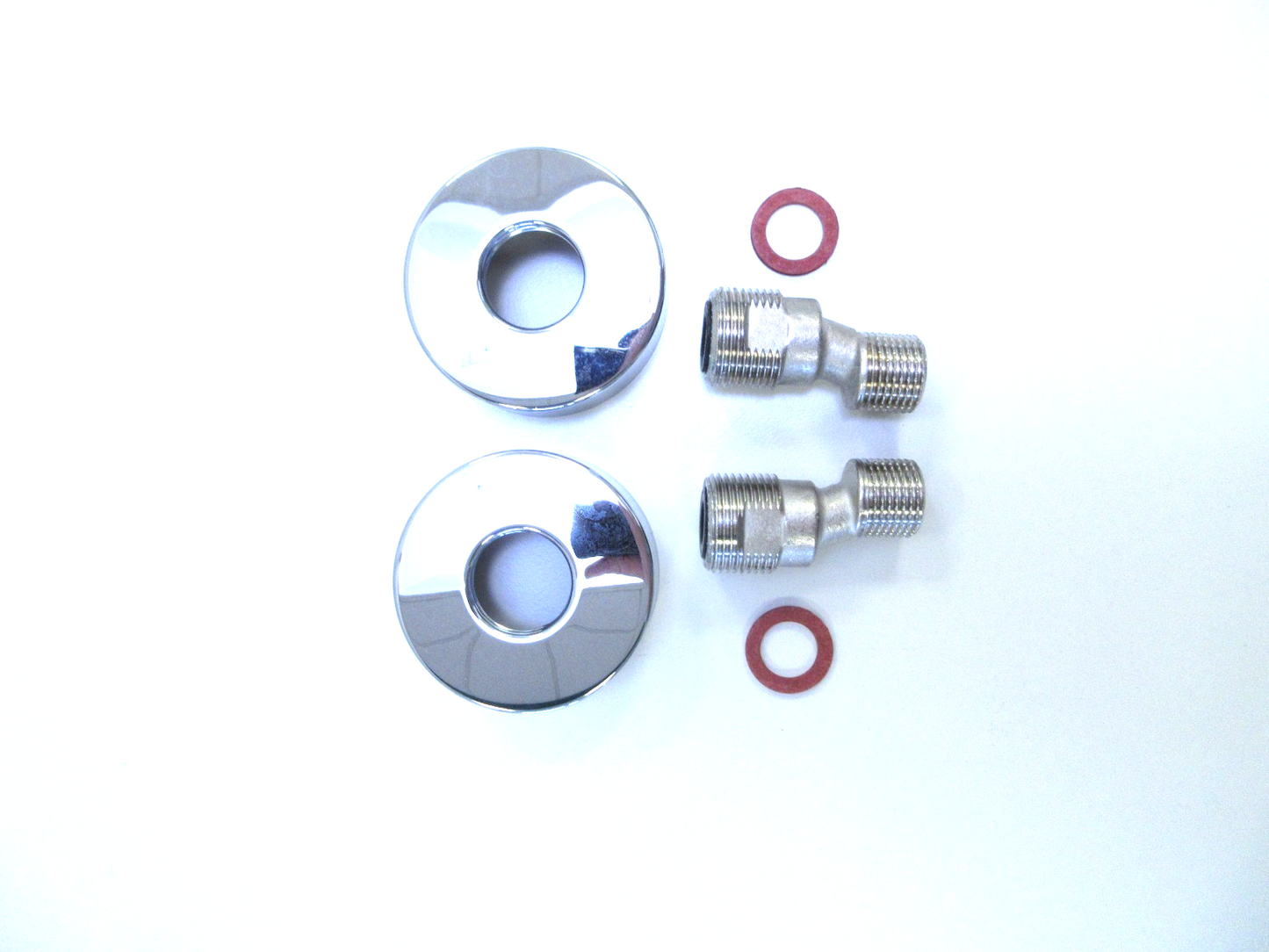 GROHE S-Anschluss Metall Rosetten & Schalldämpfer 2er Pack 12679045, 92.679.0450