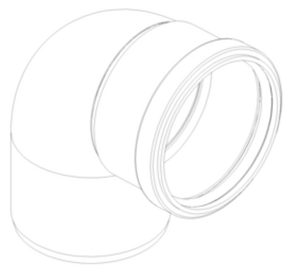 POLO-KAL NG Bogen DN 110/87 Poloplast Neu1