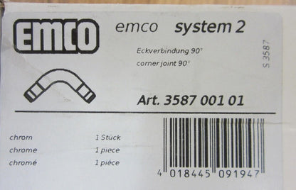 Emco System 2 90° Eckverbinder für Duschvorhangstangen2