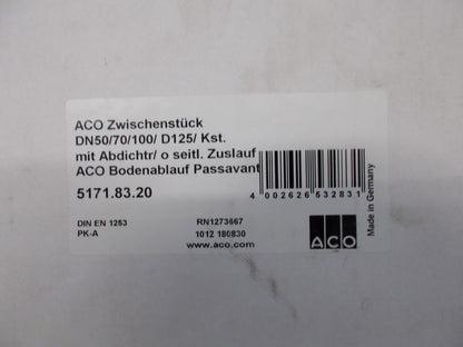 ACO Zwischenstück DN50/70/100/ D125/  5171.83.201