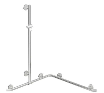 HEWI Duschhandlauf mit verschiebbarer Brausehalterstange WARM TOUCH0