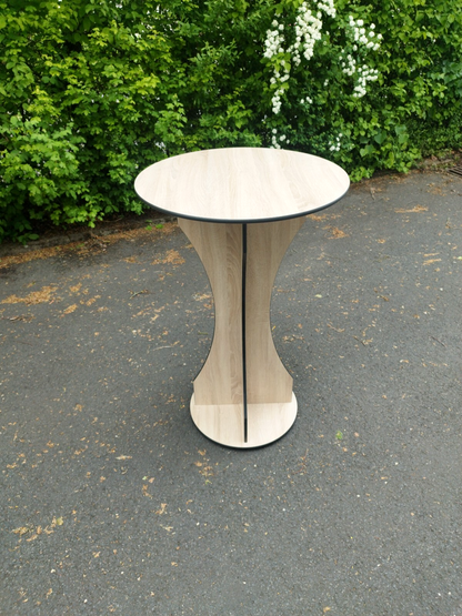 Garten Terrassen Balkon Bistro-Tisch aus HPL Wetterfest Rund 700 x 1100 mm8