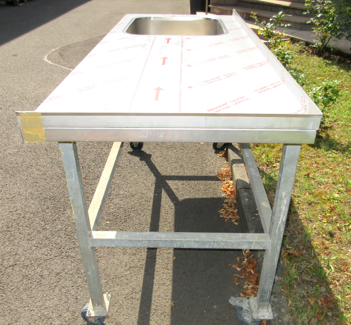 ALLPAX Edelstahl Spüle für Profi Küche 1800 X 690 mm aus VA 4016 Edelstahl Neu6
