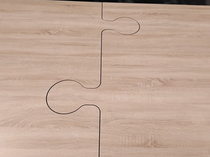 Garten Terrassen Balkon Ess-Tisch aus HPL Wetterfest 1200 x 2000 mm Holzdekor2