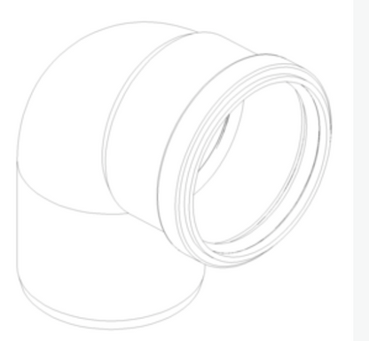 POLO-KAL NG Bogen DN 90/87,5 Poloplast Neu2