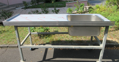 ALLPAX Edelstahl Spüle für Profi Küche 1800 X 690 mm aus VA 4016 Edelstahl Neu7