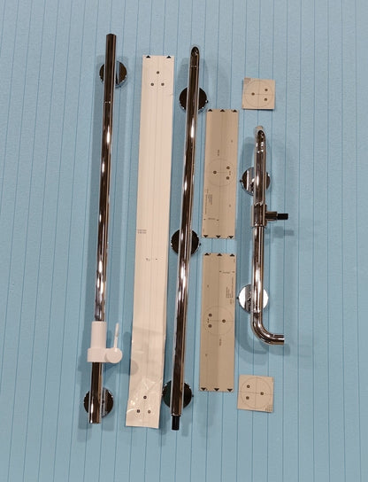 HEWI Duschhandlauf mit verschiebbarer Brausehalterstange WARM TOUCH11