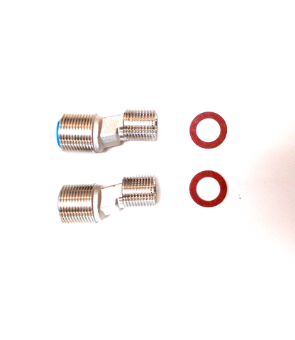HANSA S-Anschluss mit verstellbaren Rosetten und Schalldämpfer 2er Pack5