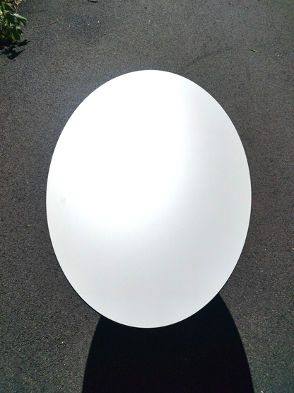 Garten Terrassen Balkon Ess-Tisch aus HPL Wetterfest Oval 1300 x 800 mm