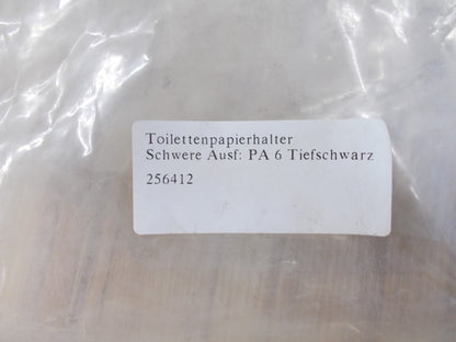 WC- Papierrollenhalter Schwarz Lothar Laflör Tiefschwarz1