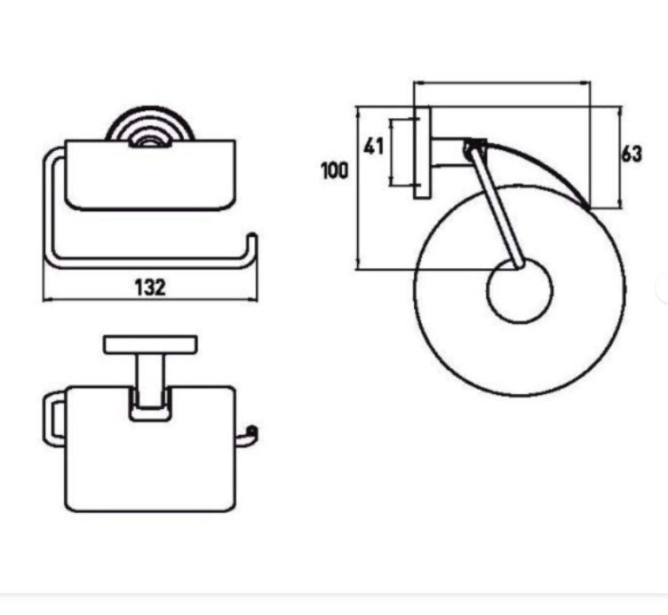 EMCO Polo WC Papierrollenhalter mit Deckel, chrom NEU-OVP Klopapier Rollenhalter4