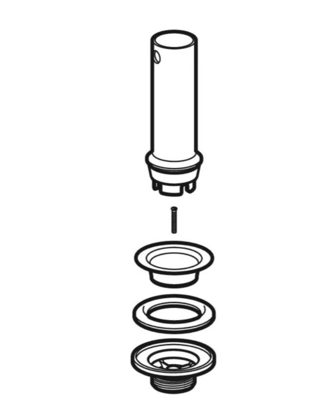 Geberit Ablaufventil mit Standrohr 240.648.00.1 G1 1/4 "1