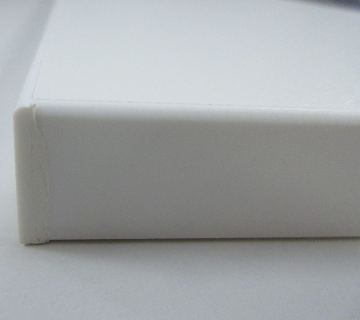 Spanplatte weiß  ABS Kante B-Ware leichte Abplatzungen 19mm 17,1x34,6 cm3