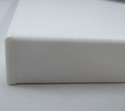 Spanplatte weiß  ABS Kante B-Ware leichte Abplatzungen 19mm 17,1x34,6 cm3