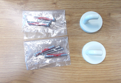 HEWI Einzalhaken Serie 477 2er Pack in weiß 50 mm Durchmesser3