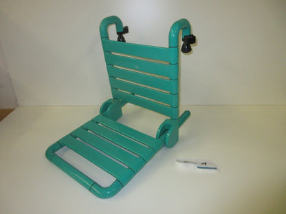 Duschsitz zum Einhängen, Normbau, Serie 801, Farbe türkis4
