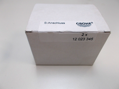 GROHE 12 023 345 S-Anschluss mit Schalldämpfer u- einstellbare Rosetten 2er Pack3