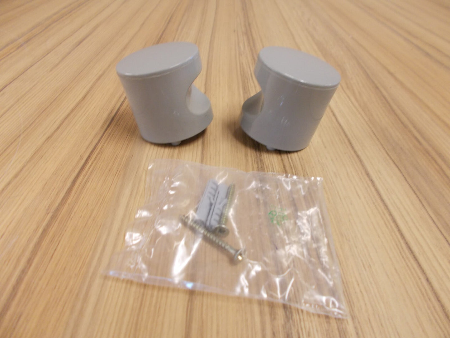 Normbau Nylon Türknopf Paar Grau 52 mm Durchmesser Neu Türknauf0