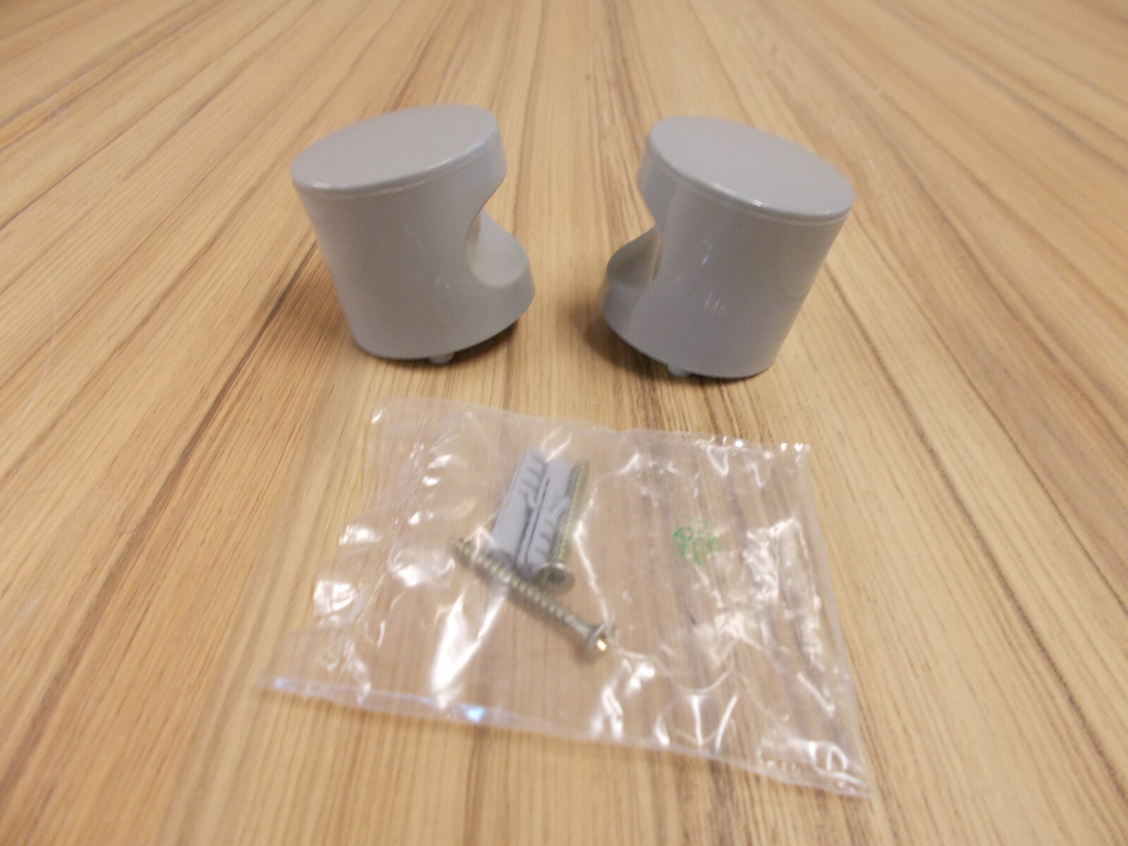 Normbau Nylon Türknopf Paar Grau 52 mm Durchmesser Neu Türknauf0