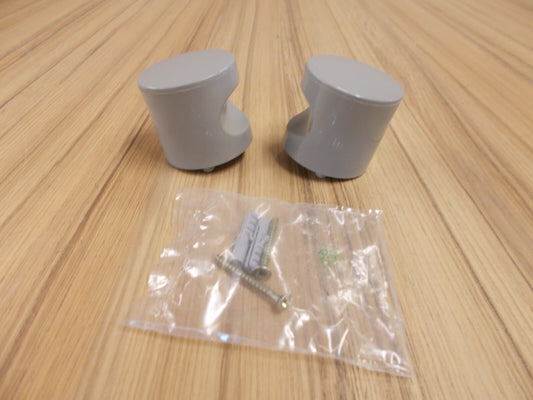 Normbau Nylon Türknopf Paar Grau 52 mm Durchmesser Neu Türknauf0