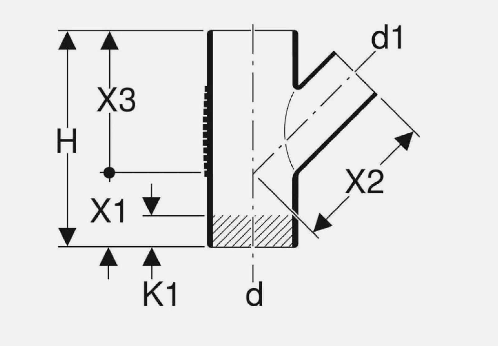 Geberit Abzweig Silent-db20 45 Grad, DN 110, 110mm neu1