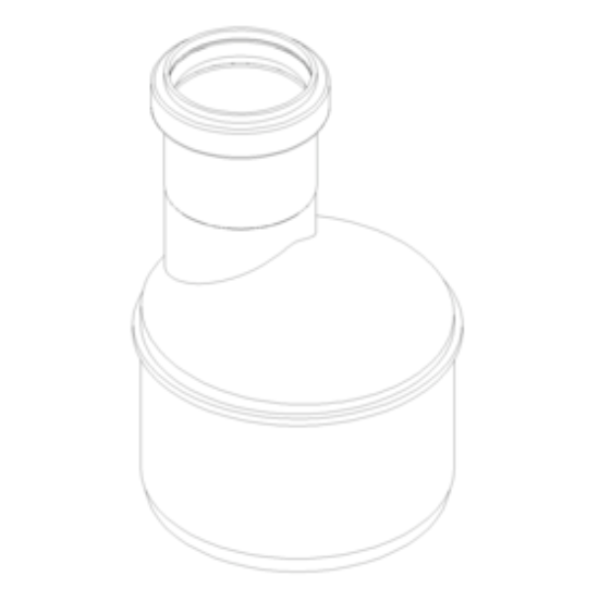 POLO-KAL NG Übergangsrohr DN 110/50 Poloplast neu2