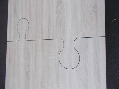 Garten Terrassen Balkon Ess-Tisch aus HPL Wetterfest 1200 x 2000 mm Holzdekor