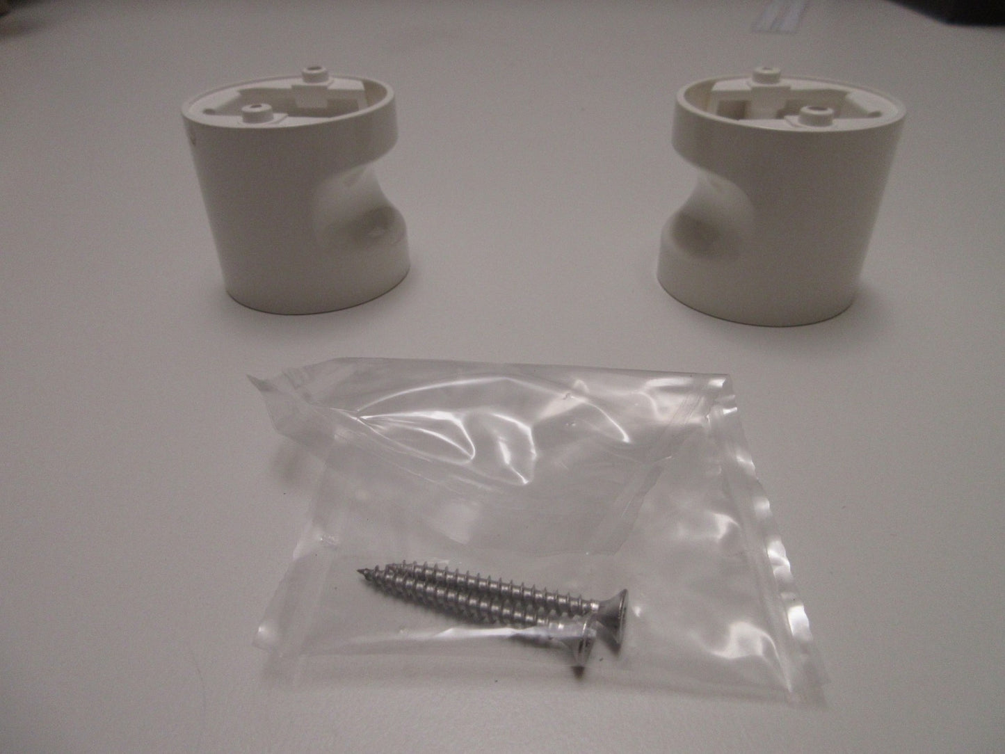 Normbau Türknauf Paar Weiß 52 mm Durchmesser Neu1
