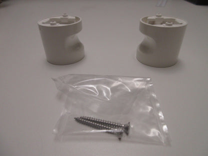 Normbau Türknauf Paar Weiß 52 mm Durchmesser Neu1