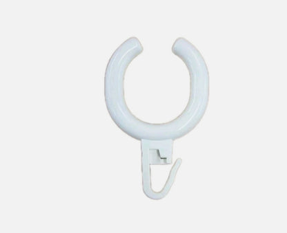 Normbau Nylon-Line Dusch Vorhangringe Farbe weis 20 Stück0