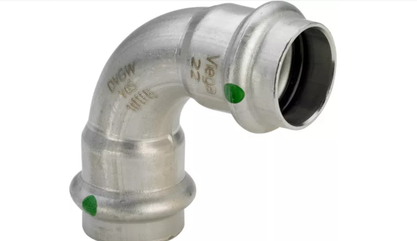 Viega Bogen Sanpress Inox 2316 , 90Gr., 15mm  SC-Contur1