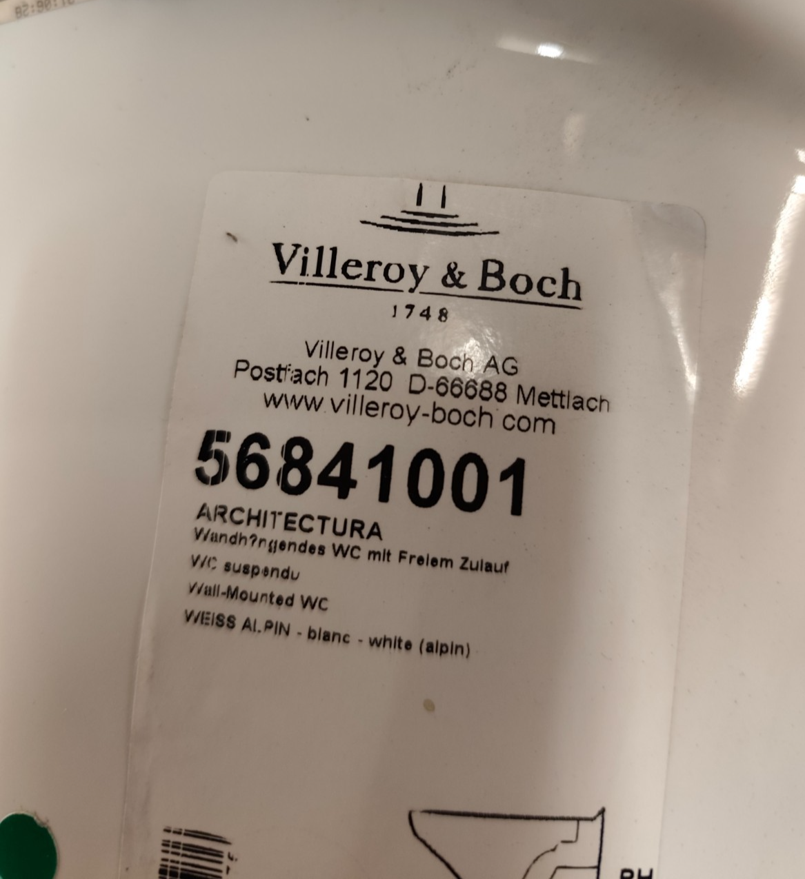 Villeroy & Boch Omnia Acitectura WC 56841001 mit Schallschutzset4