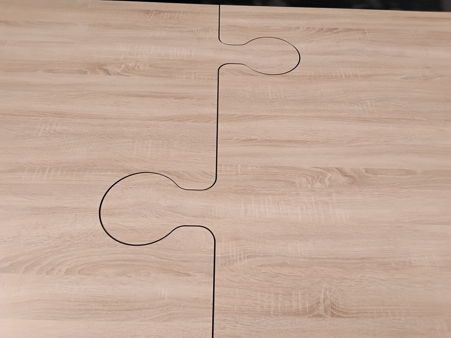 Garten Terrassen Balkon Ess-Tisch aus HPL Wetterfest 1200 x 2000 mm Holzdekor