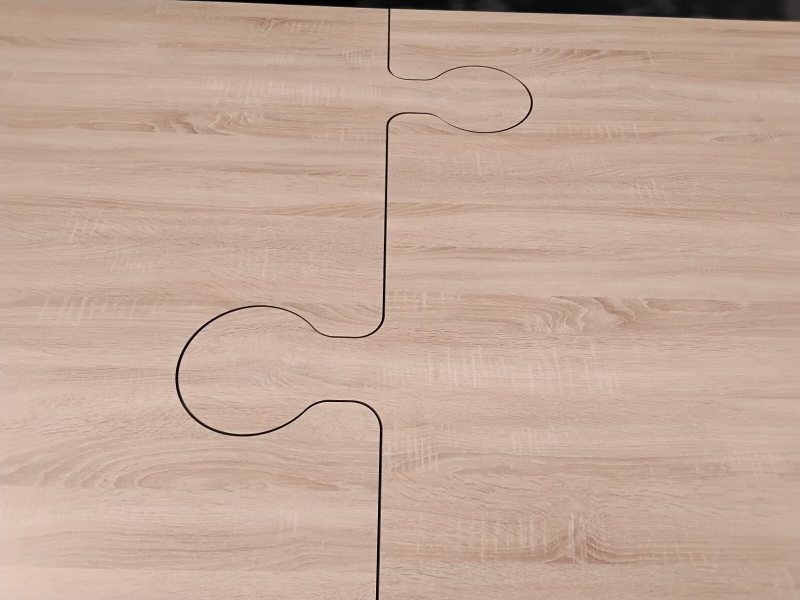 Garten Terrassen Balkon Ess-Tisch aus HPL Wetterfest 1200 x 2000 mm Holzdekor