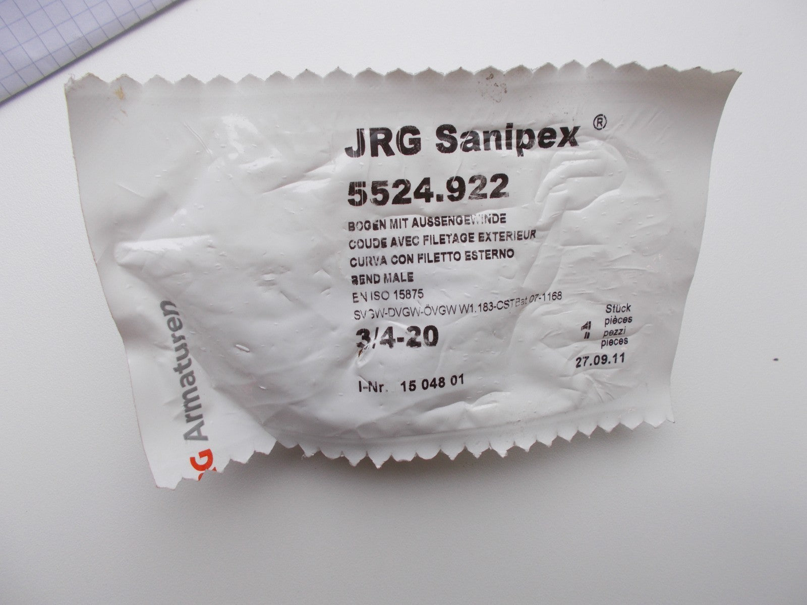JRG Sanipex Bogen 5524.922  3/4 - 200