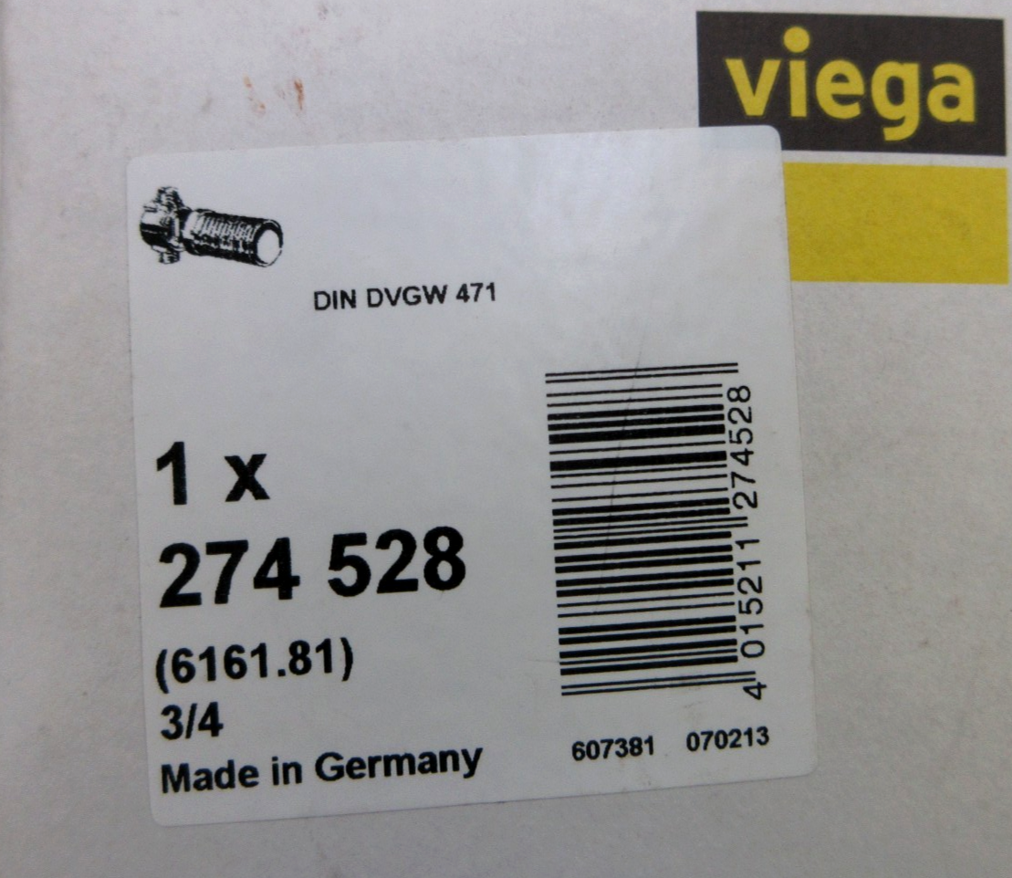 VIEGA 274528 UP-Rohrunterbrecher 6161.81 NEU5